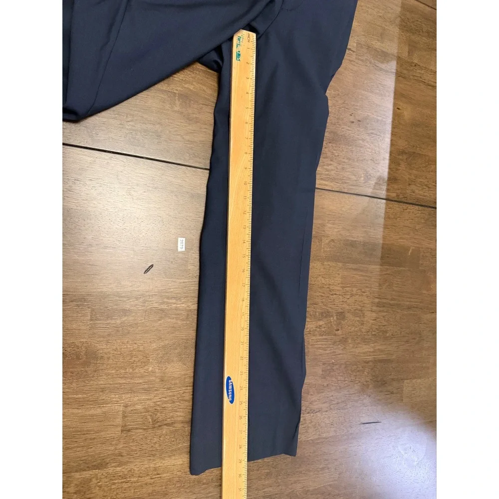 Pronto Uomo Platinum Mens Navy Blue Flat Front Dress Pants Slacks 32x29